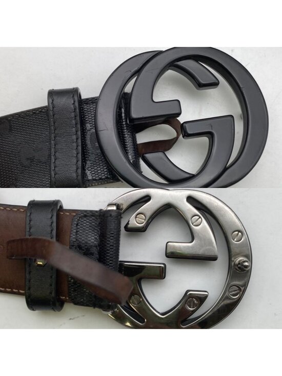 Gucci Leather Belt GG Marmont Supreme Black main image 8